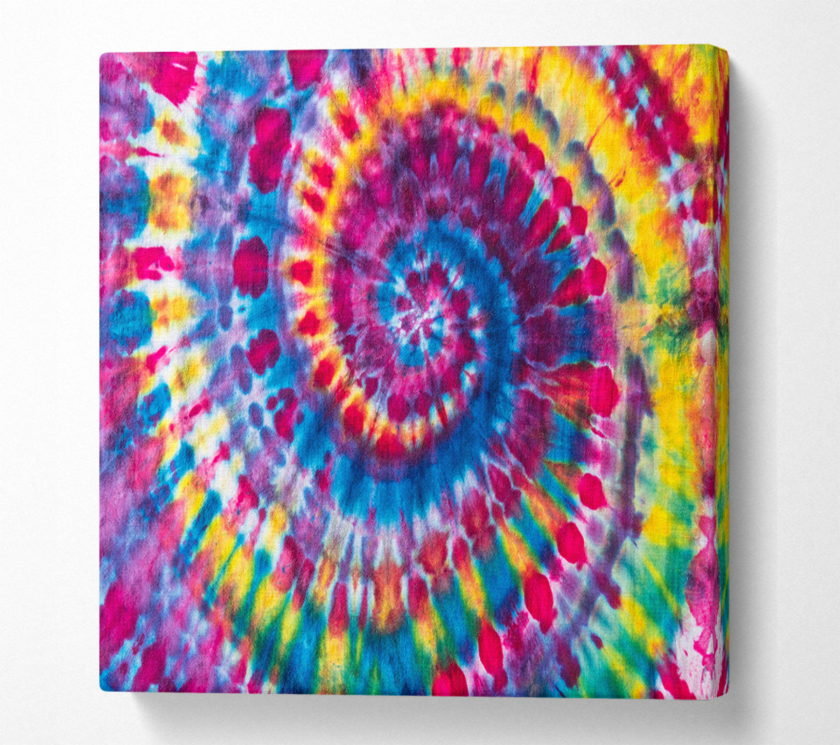 Spiral tie dye Canvas Wall Art