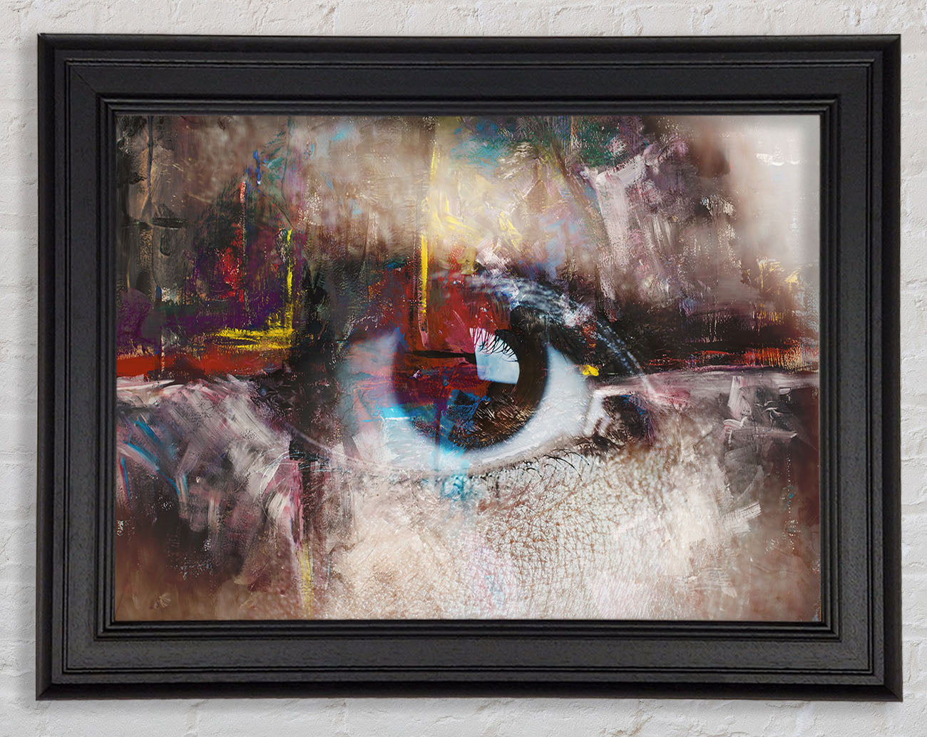 Abstract Painting and eye Framed Print