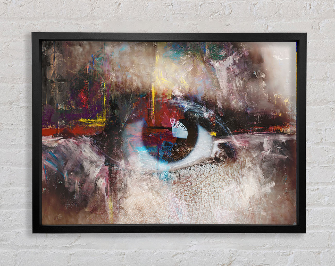 Abstract Painting and eye Framed Print