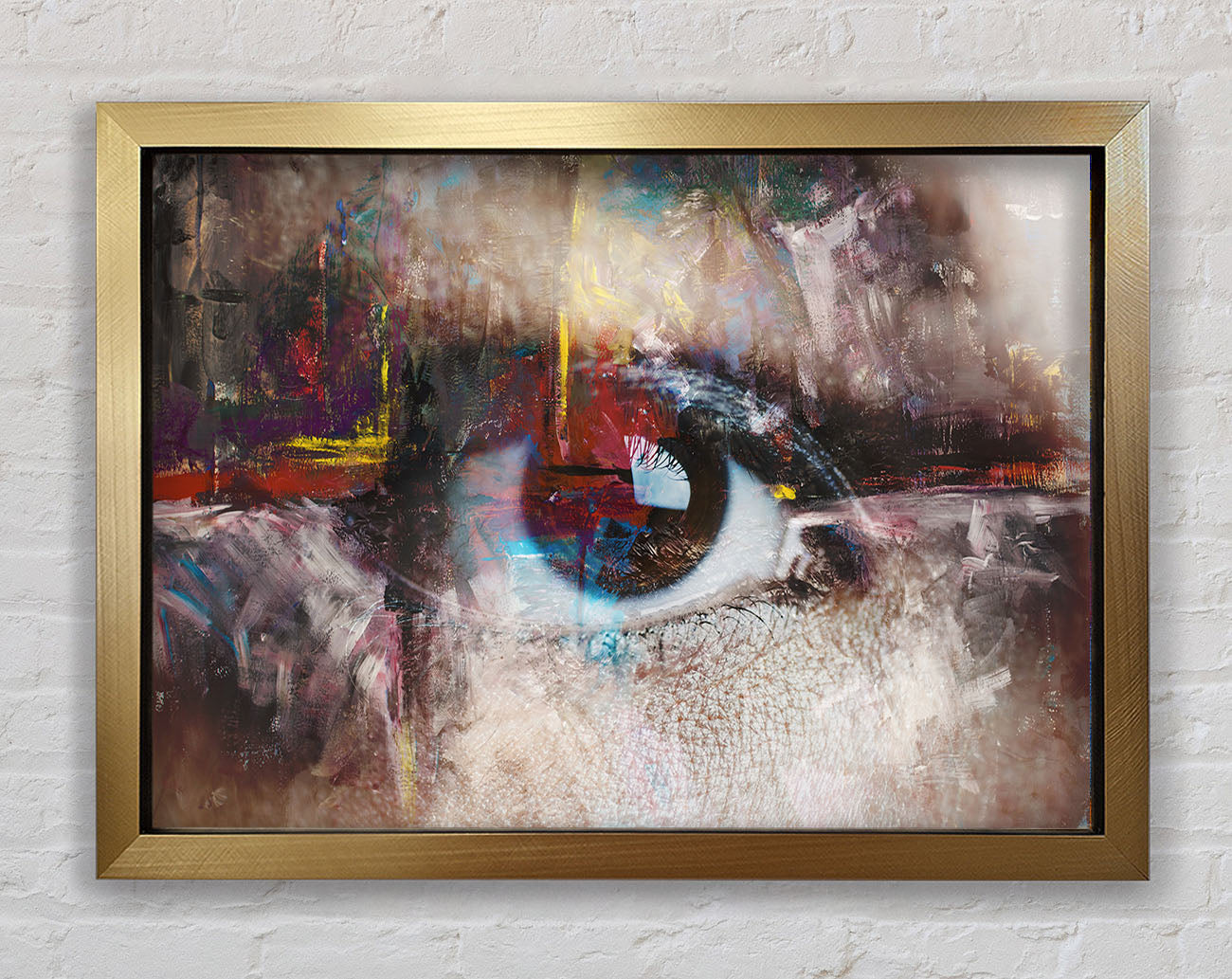 Abstract Painting and eye Framed Print