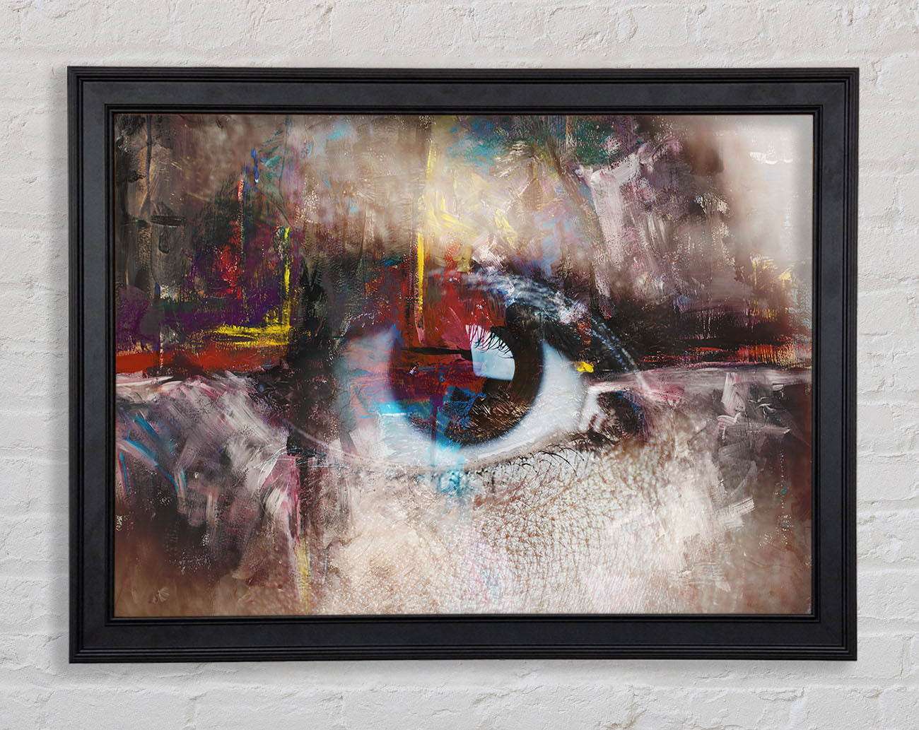 Abstract Painting and eye Framed Print