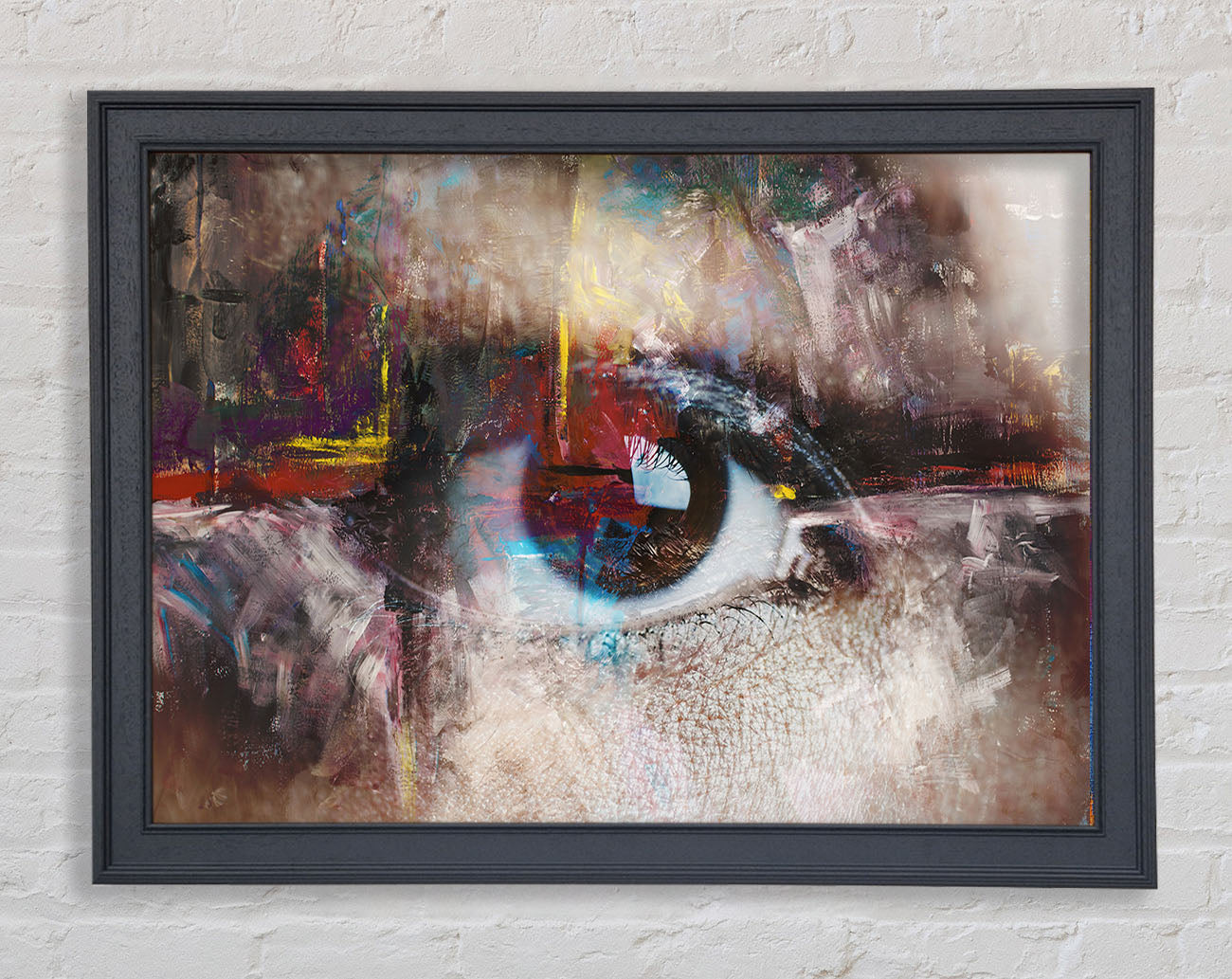 Abstract Painting and eye Framed Print