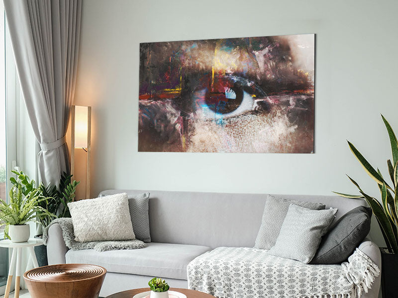 Abstract Painting and eye Metal Print