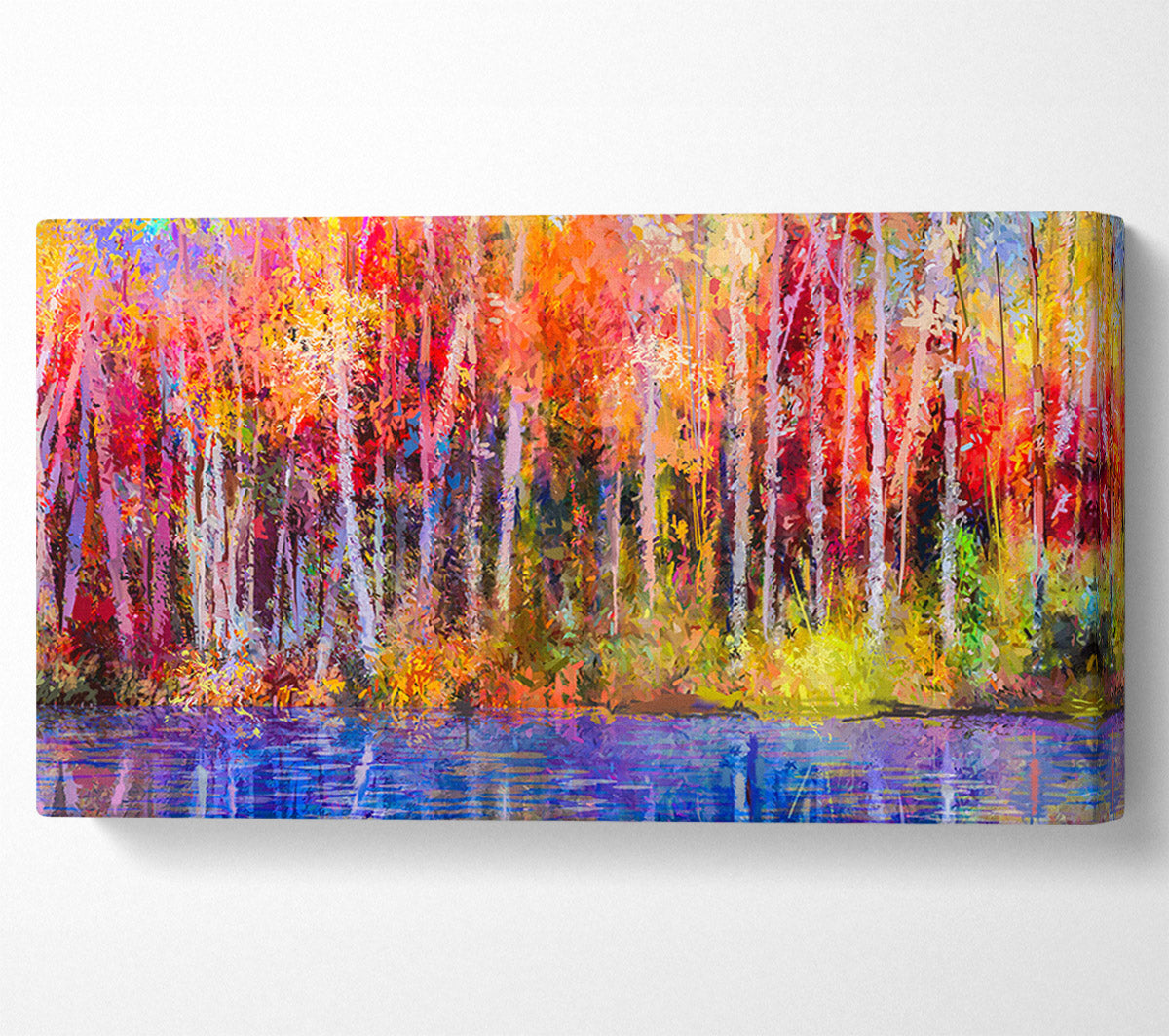 Abstract forest colour strokes Canvas Wall Art