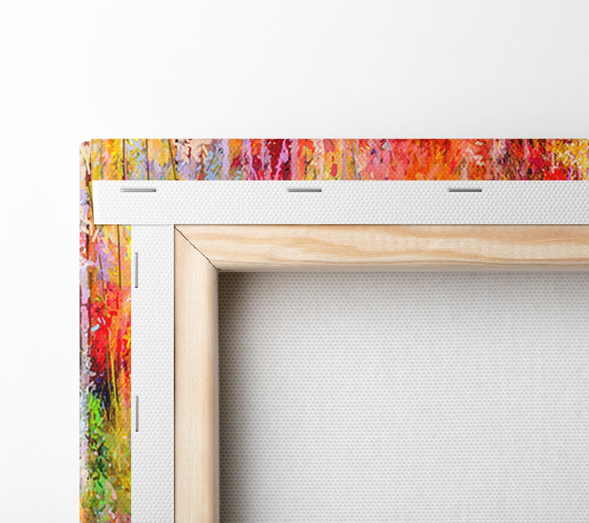 Abstract forest colour strokes Canvas Wall Art