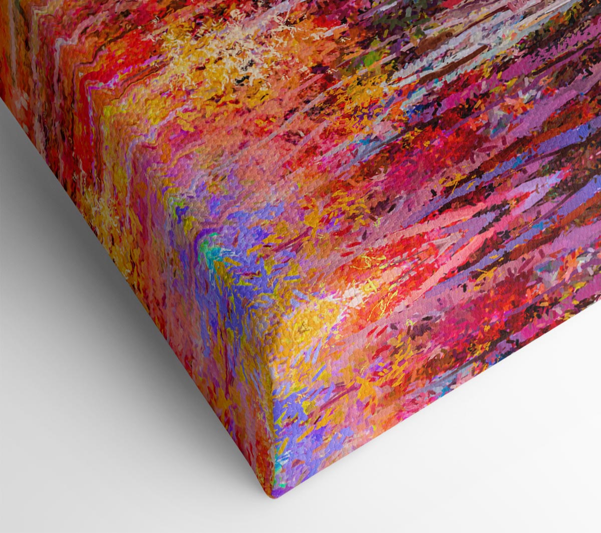 Abstract forest colour strokes Canvas Wall Art