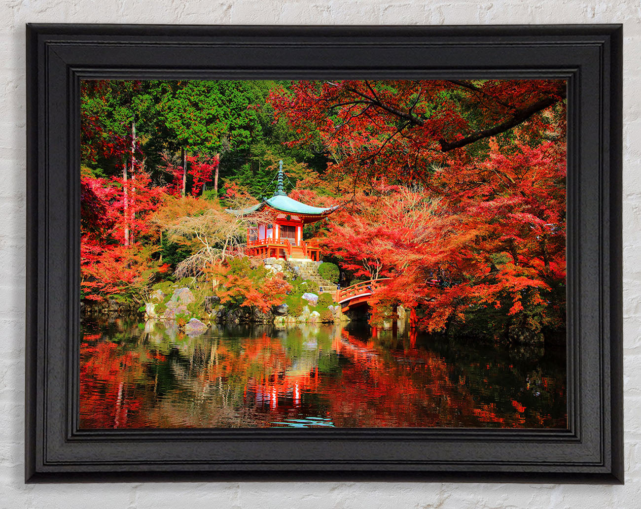 Oriental River in the woods Framed Print