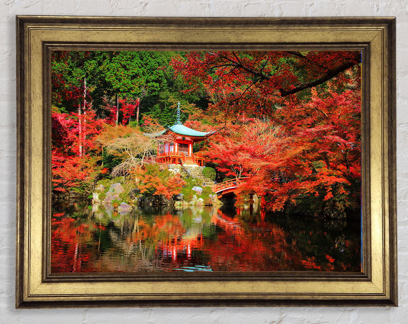 Oriental River in the woods Framed Print