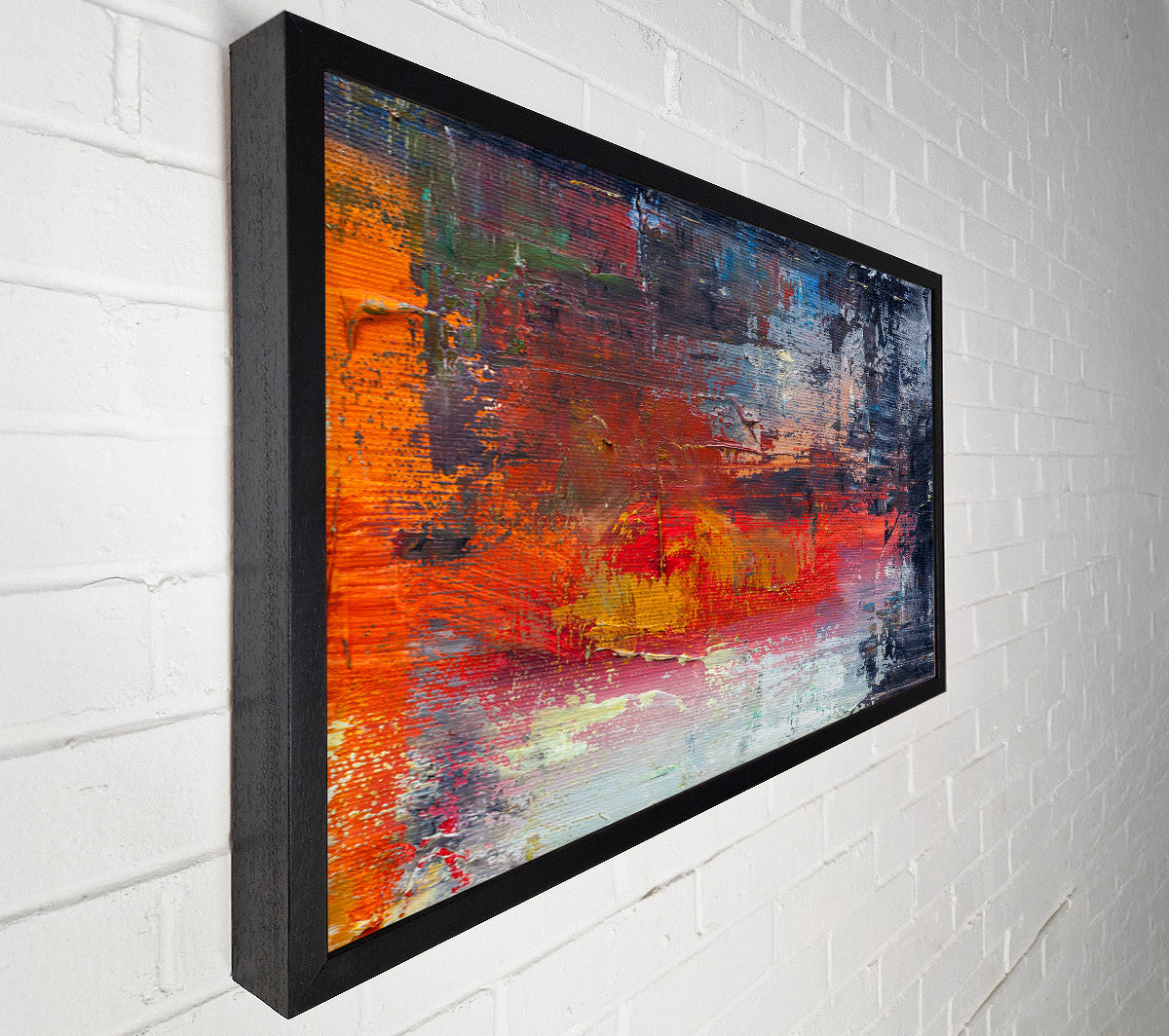 textured Paints colours and darks Canvas Wall Art