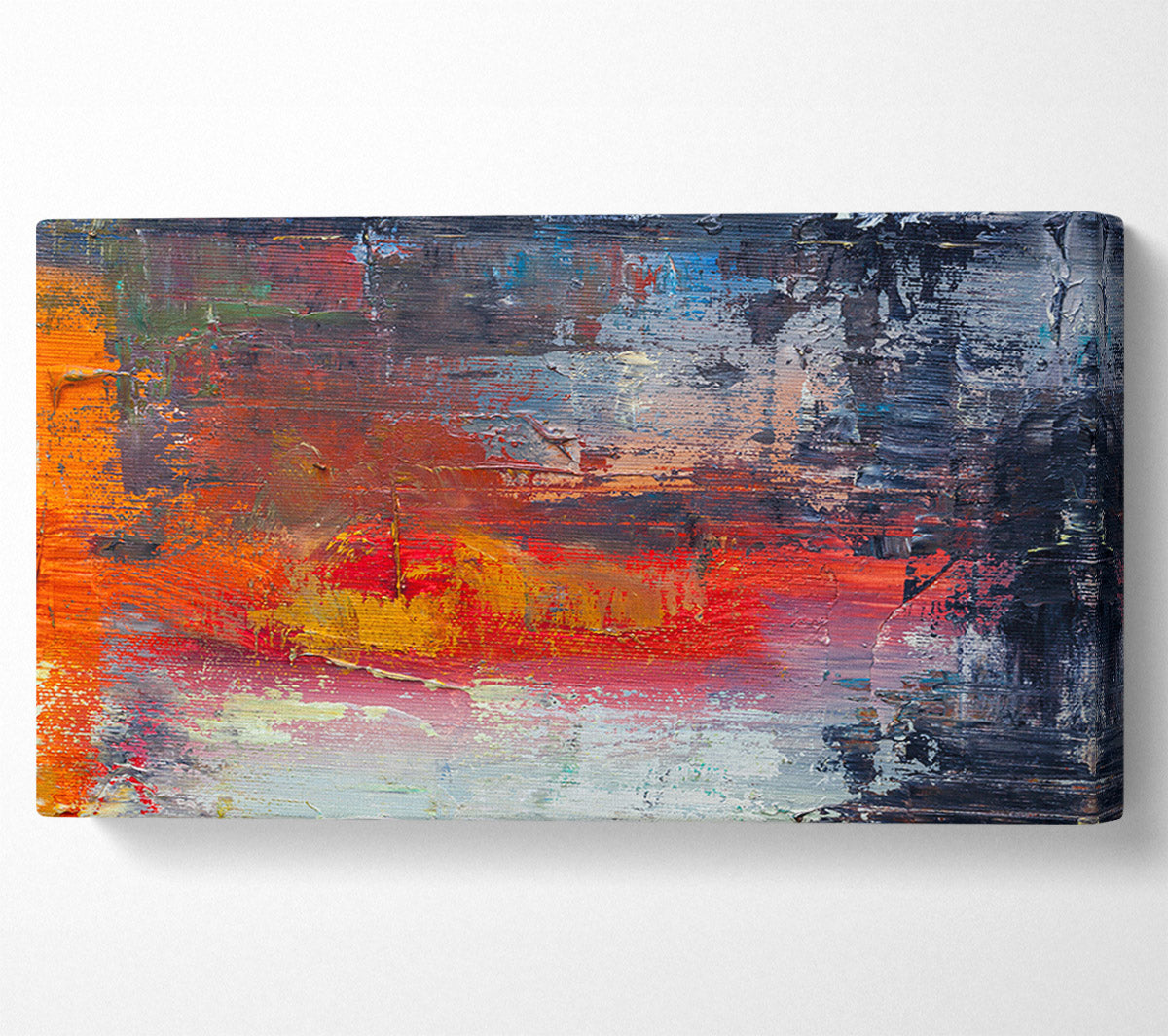 textured Paints colours and darks Canvas Wall Art