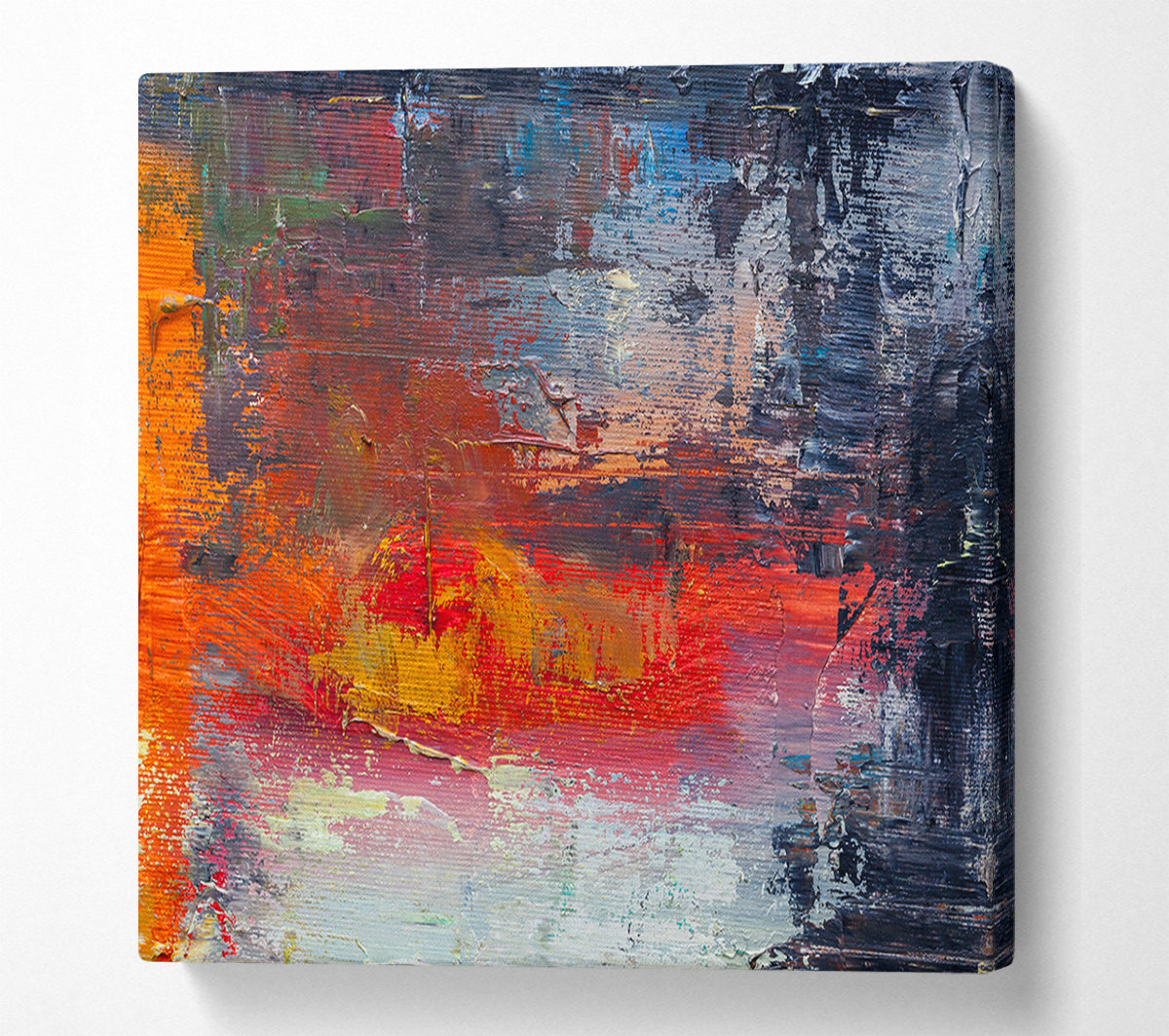 textured Paints colours and darks Canvas Wall Art