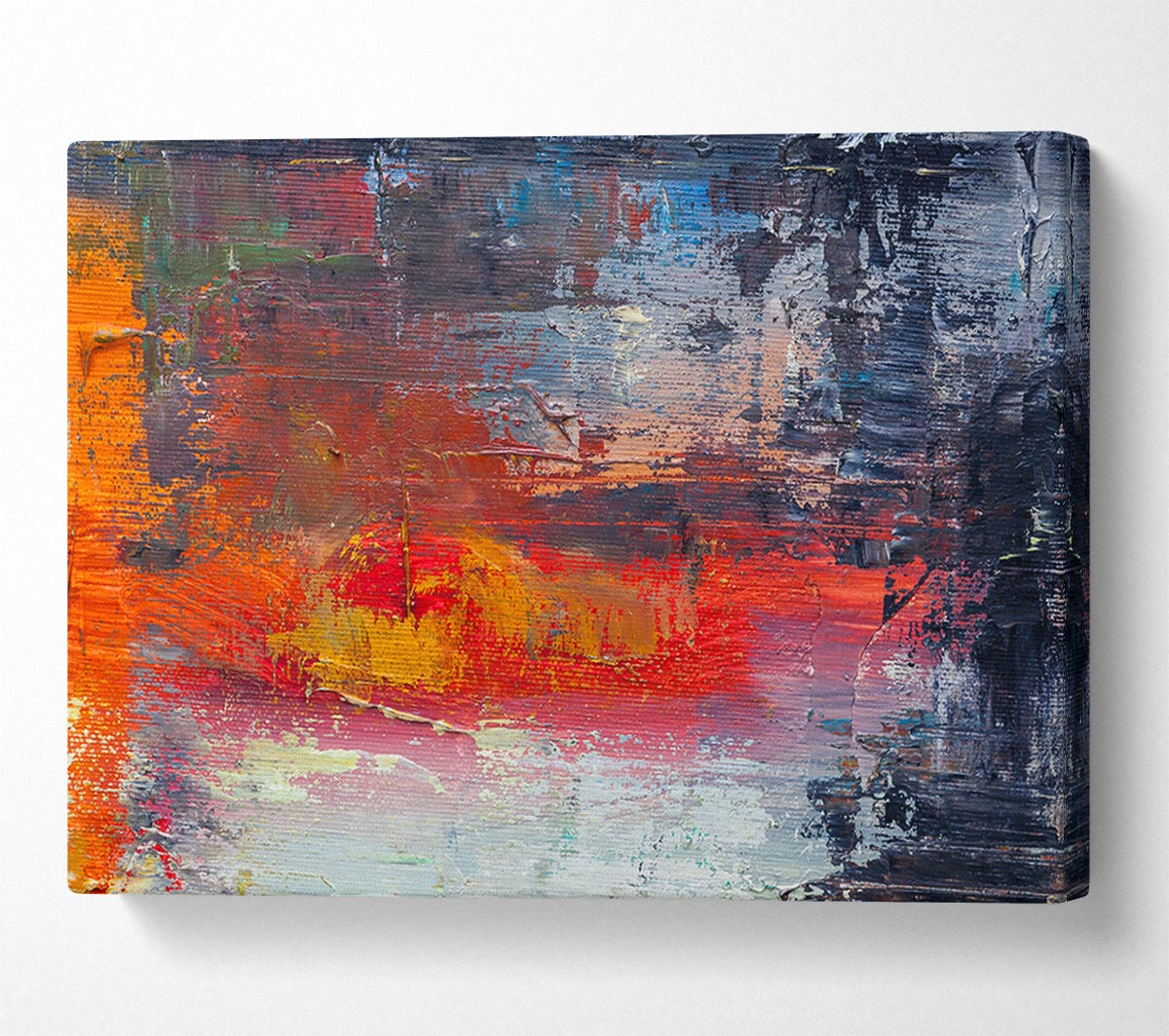 textured Paints colours and darks Canvas Wall Art