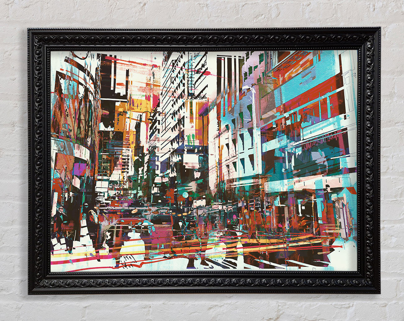 Abstract city art Framed Print