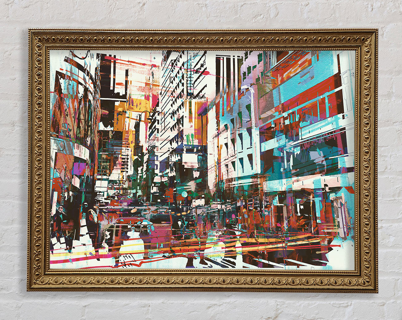 Abstract city art Framed Print