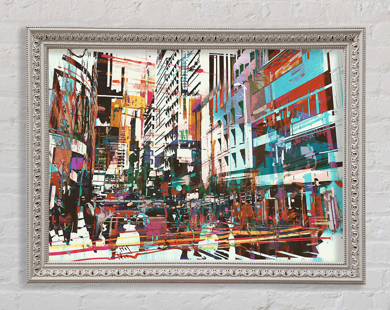 Abstract city art Framed Print