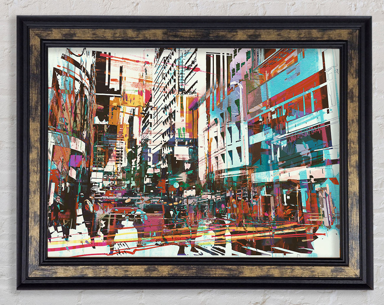 Abstract city art Framed Print