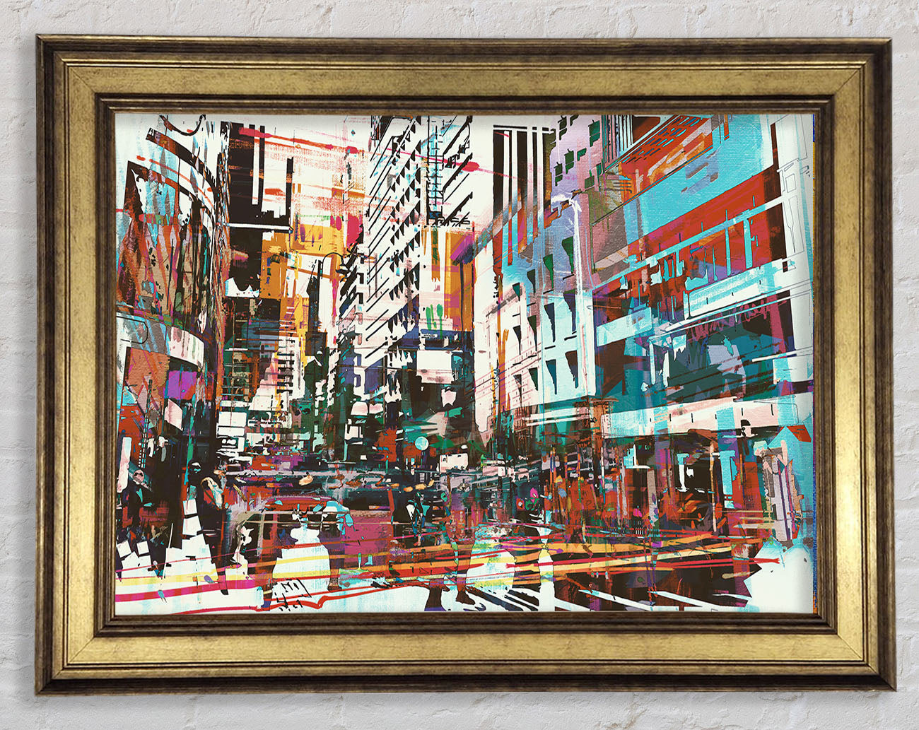 Abstract city art Framed Print