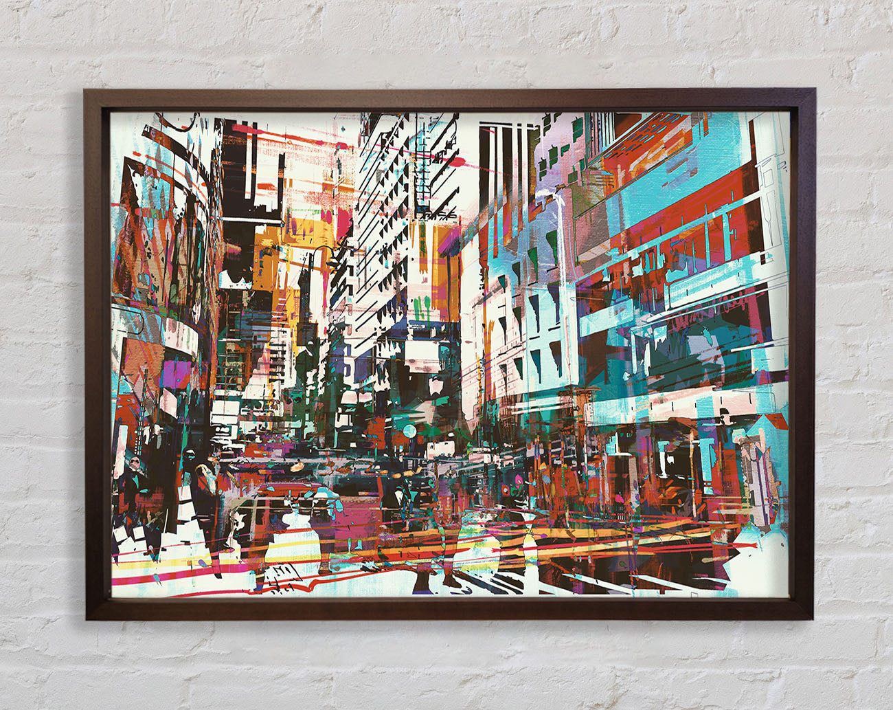 Abstract city art Framed Print