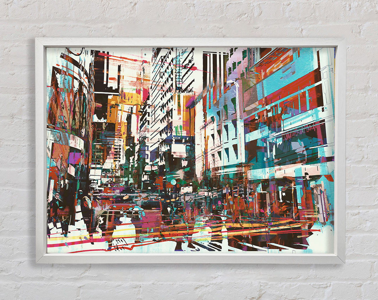 Abstract city art Framed Print