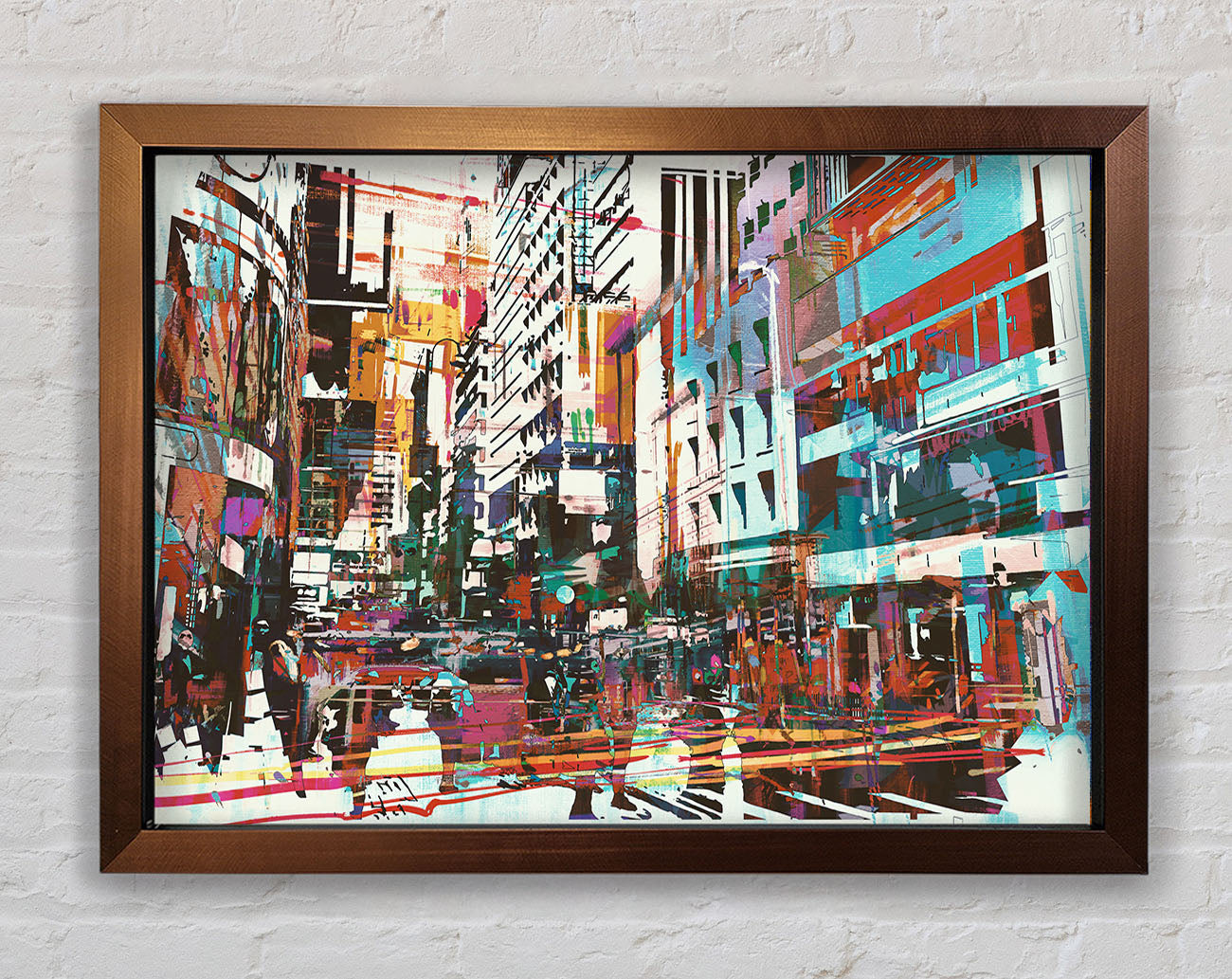 Abstract city art Framed Print