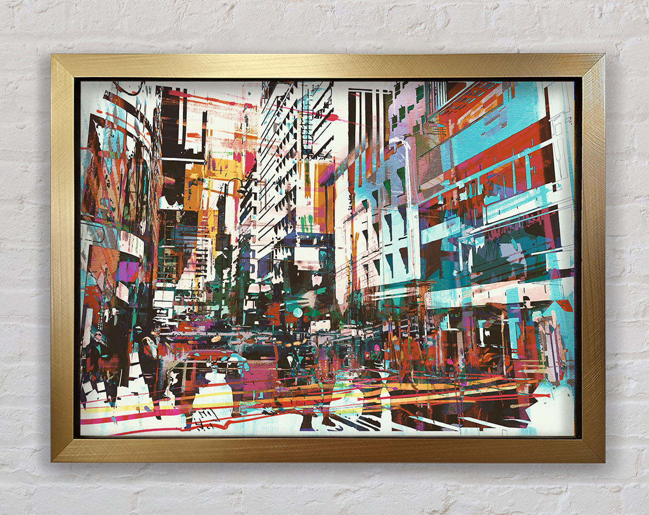 Abstract city art Framed Print