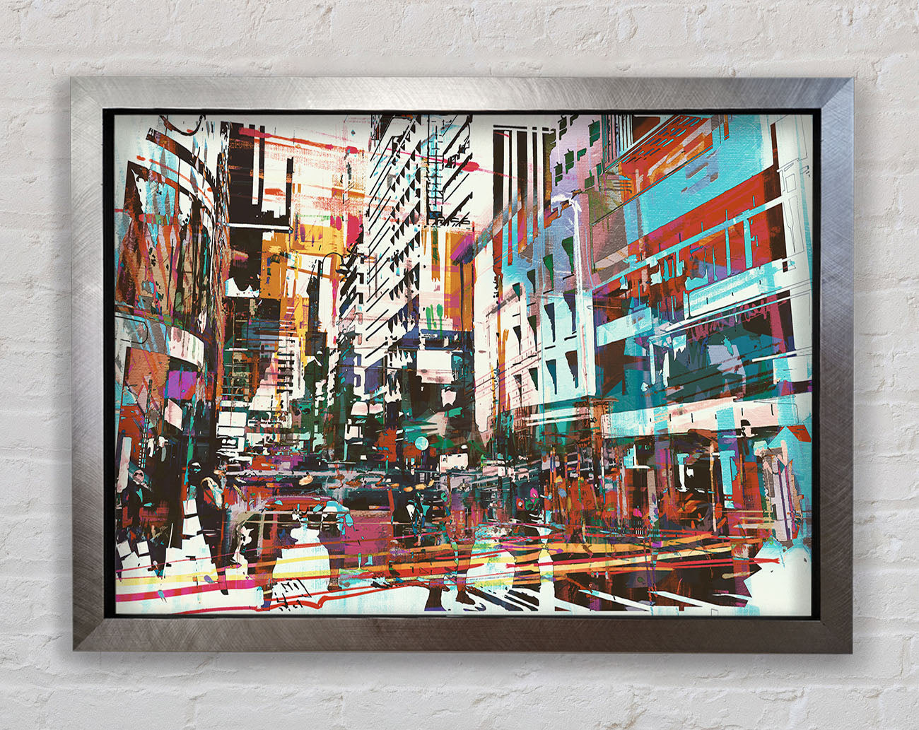 Abstract city art Framed Print