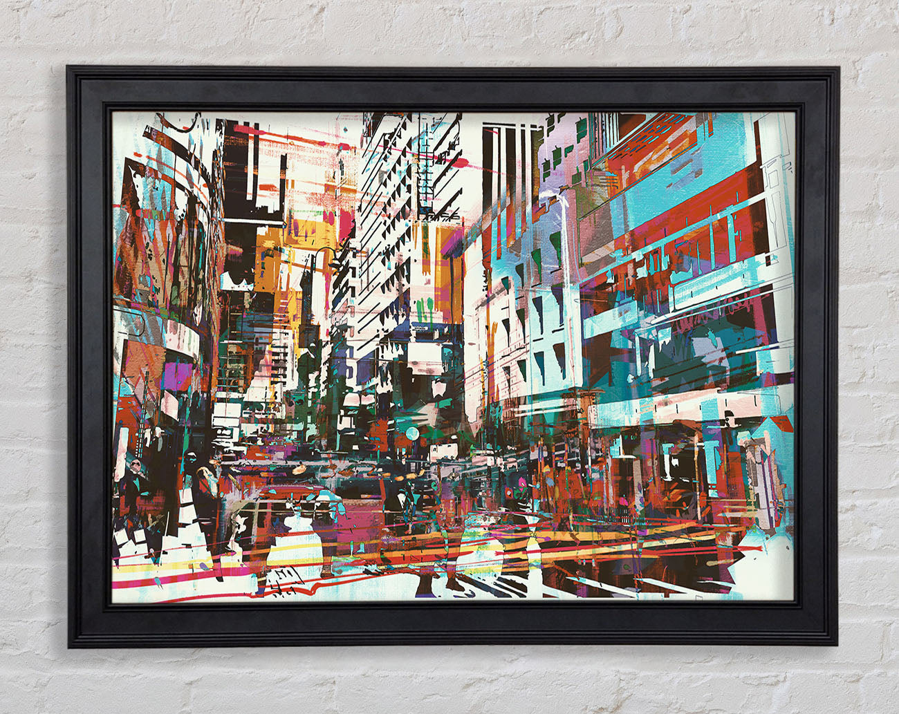 Abstract city art Framed Print