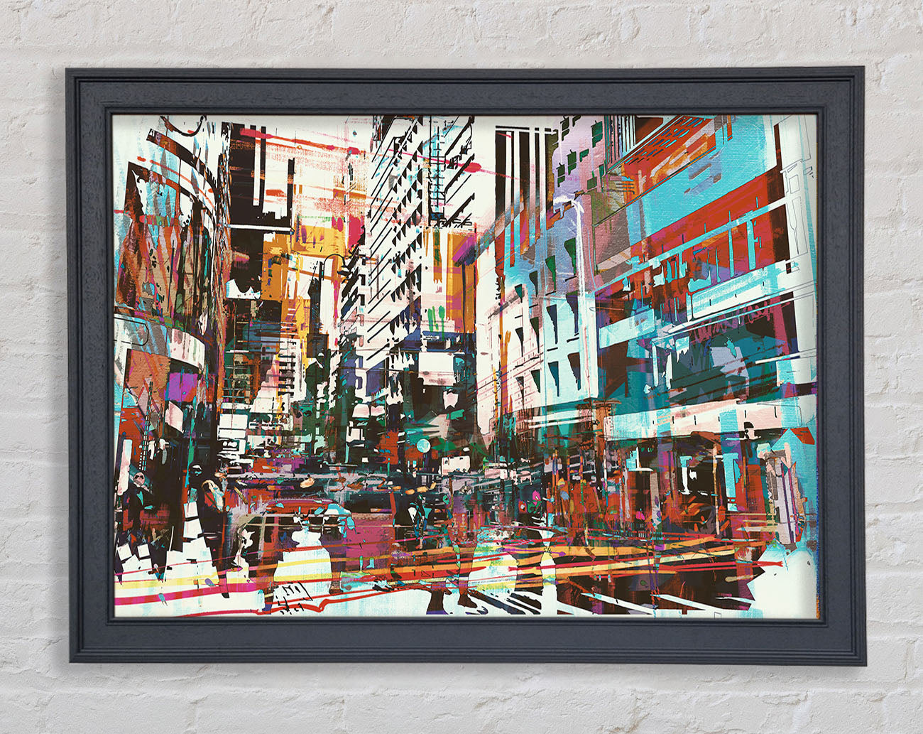 Abstract city art Framed Print