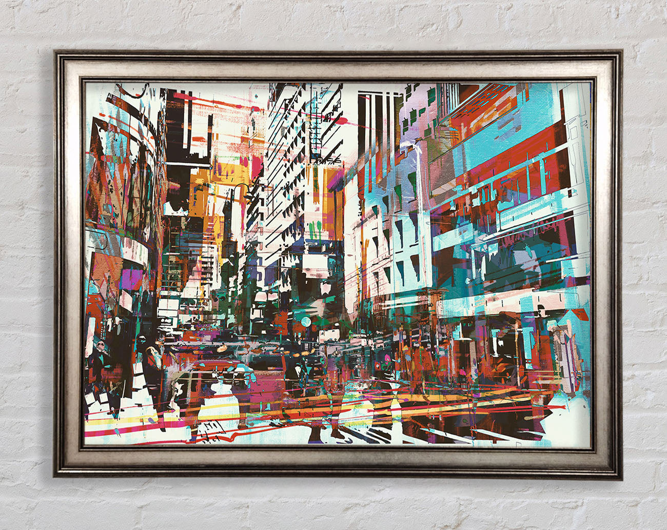 Abstract city art Framed Print