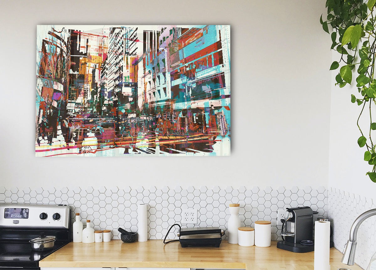 Abstract city art