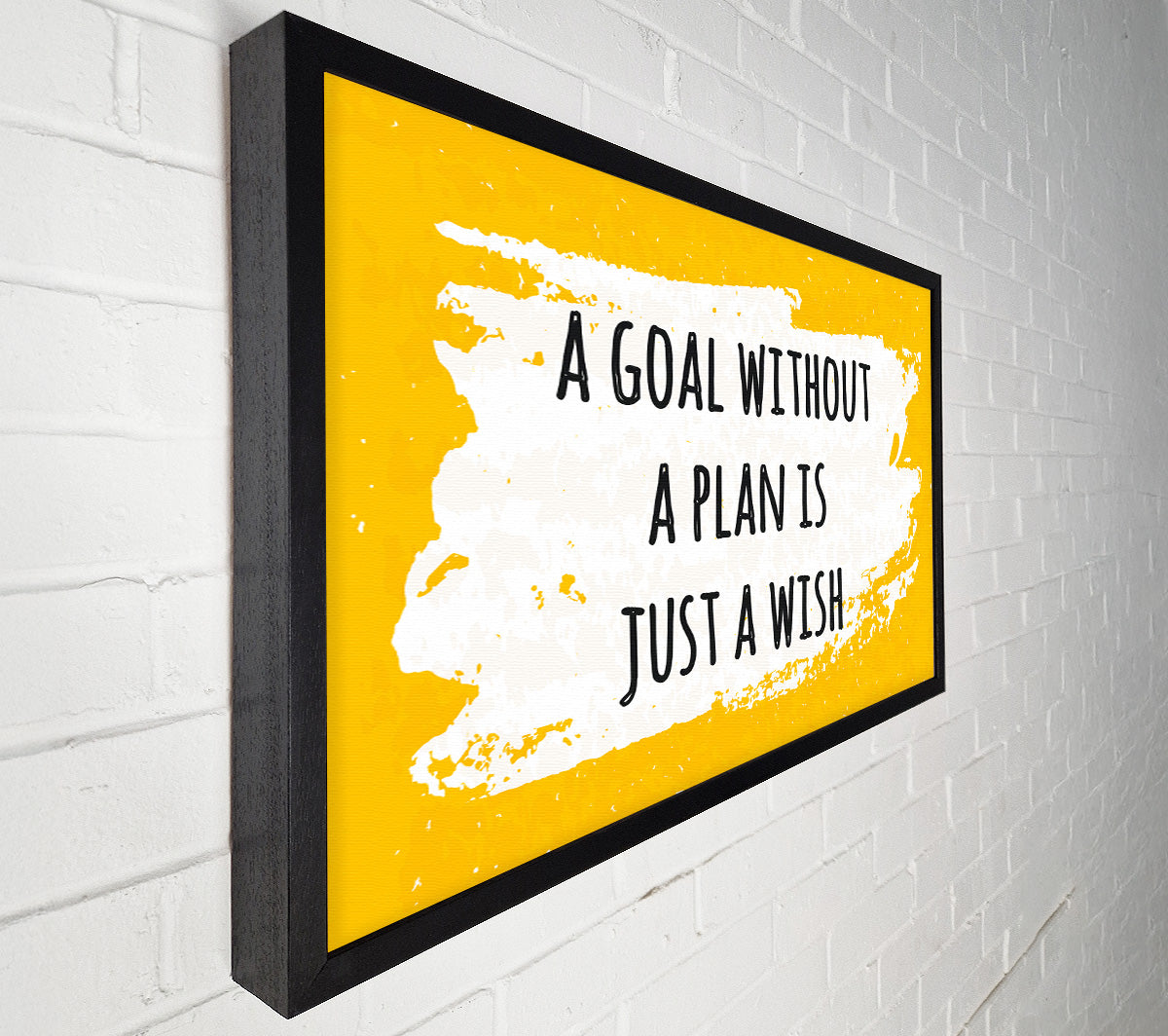 A goal without a plan Canvas Print