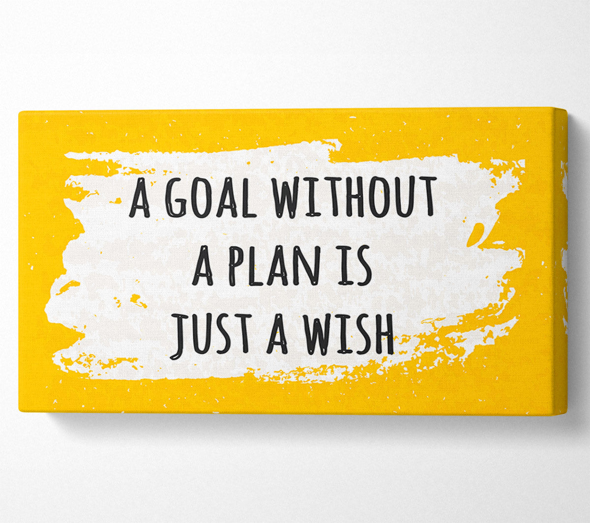 A goal without a plan Canvas Print