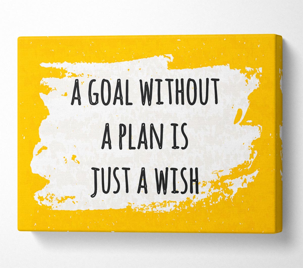 A goal without a plan Canvas Print