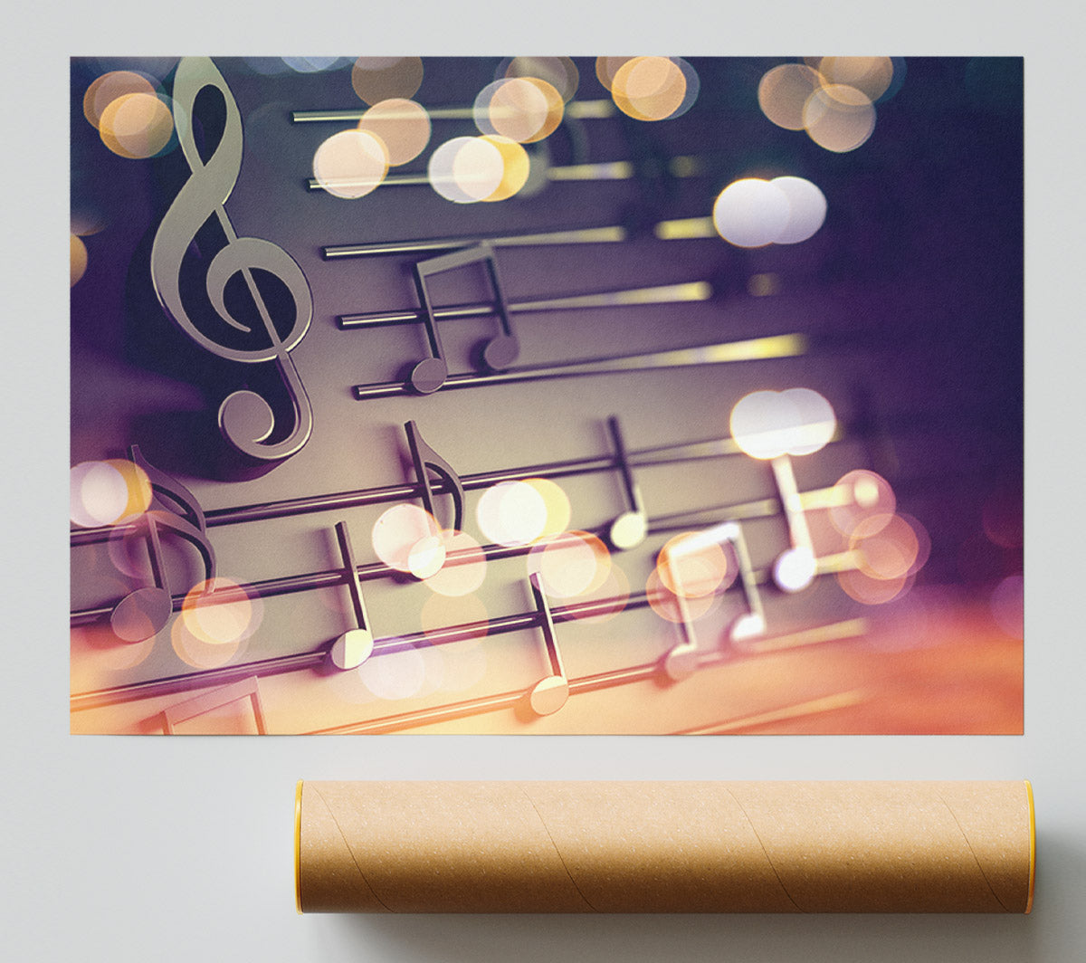 3D Sheet Music Giclee Print