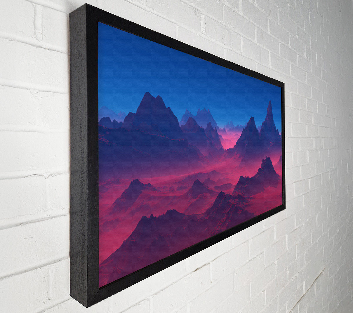 Red To Blue Horizon Canvas Wall Art