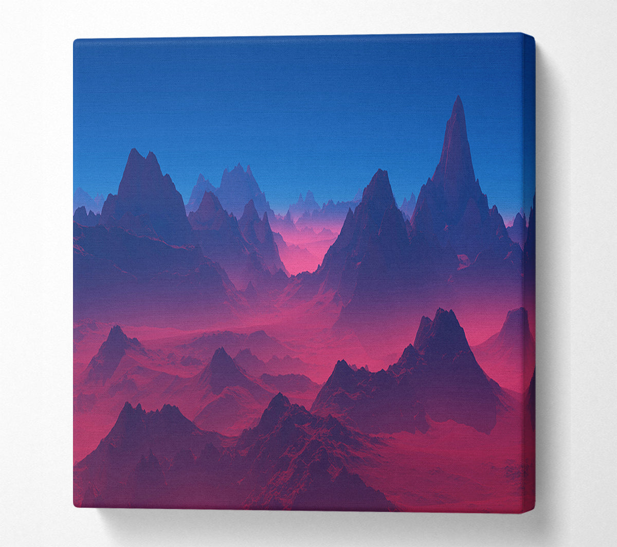 Red To Blue Horizon Canvas Wall Art