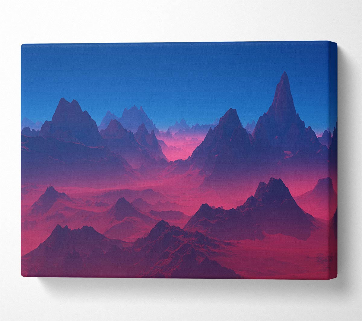 Red To Blue Horizon Canvas Wall Art