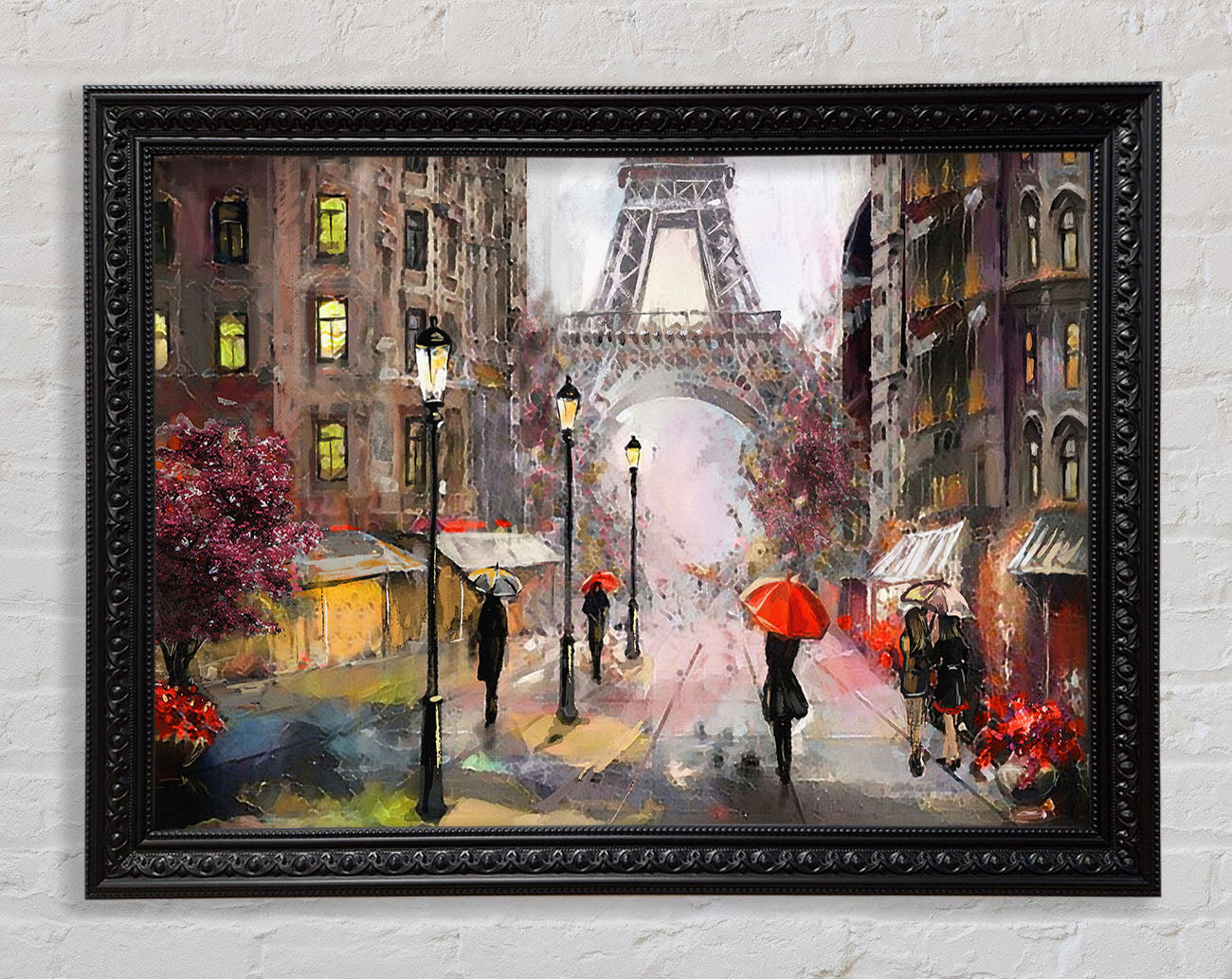 Eiffel Tower At Dusk Framed Print