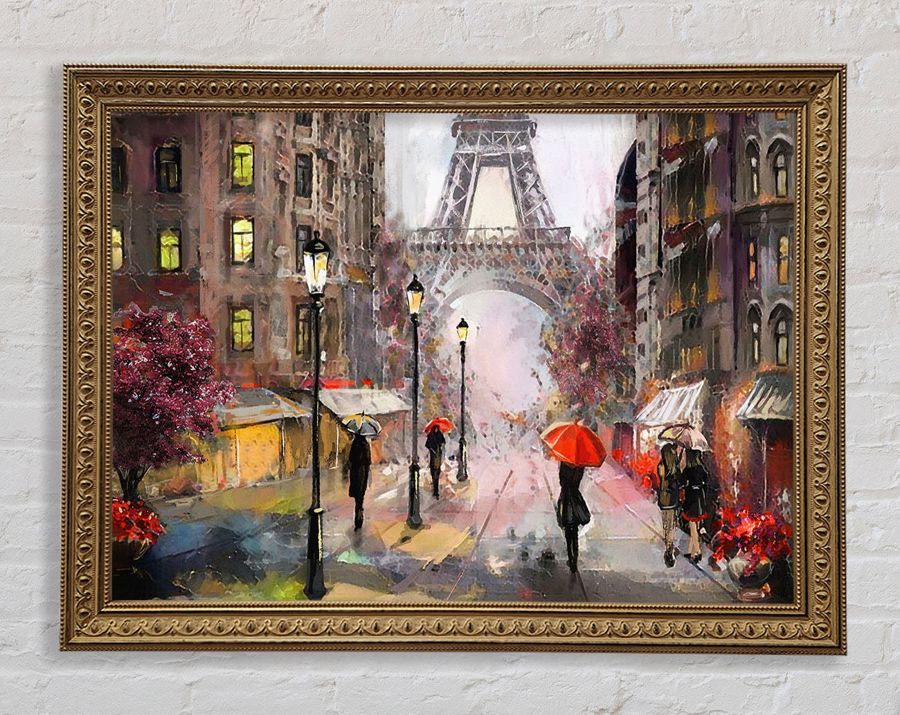 Eiffel Tower At Dusk Framed Print