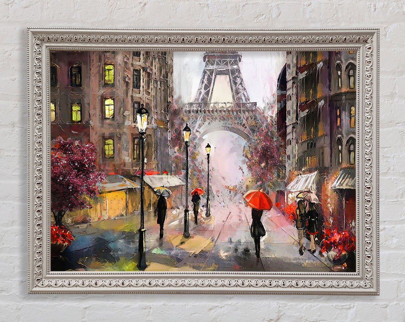 Eiffel Tower At Dusk Framed Print