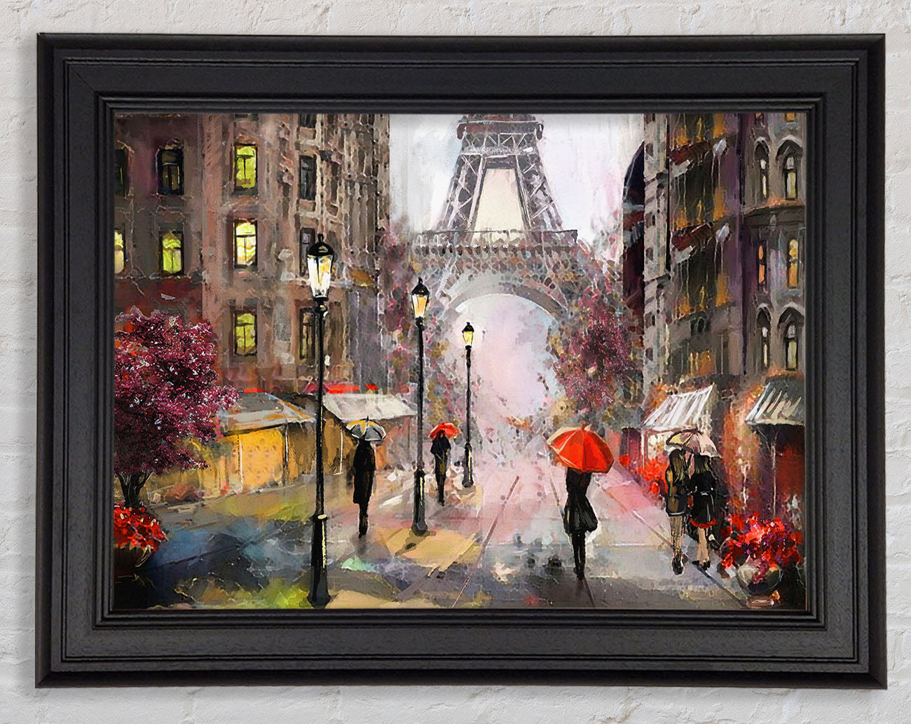 Eiffel Tower At Dusk Framed Print