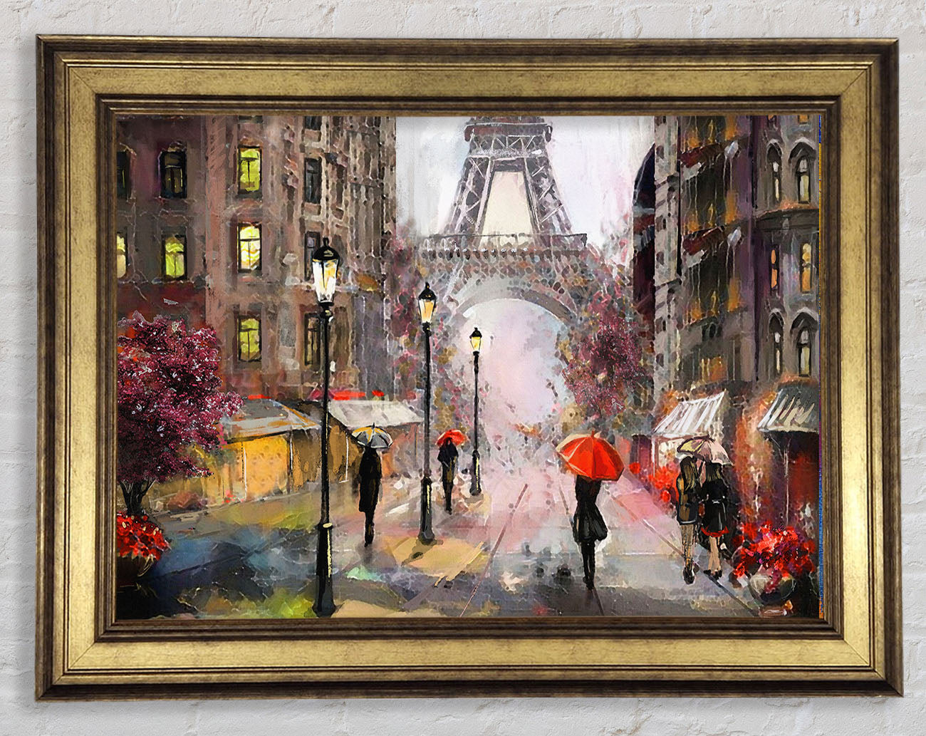 Eiffel Tower At Dusk Framed Print