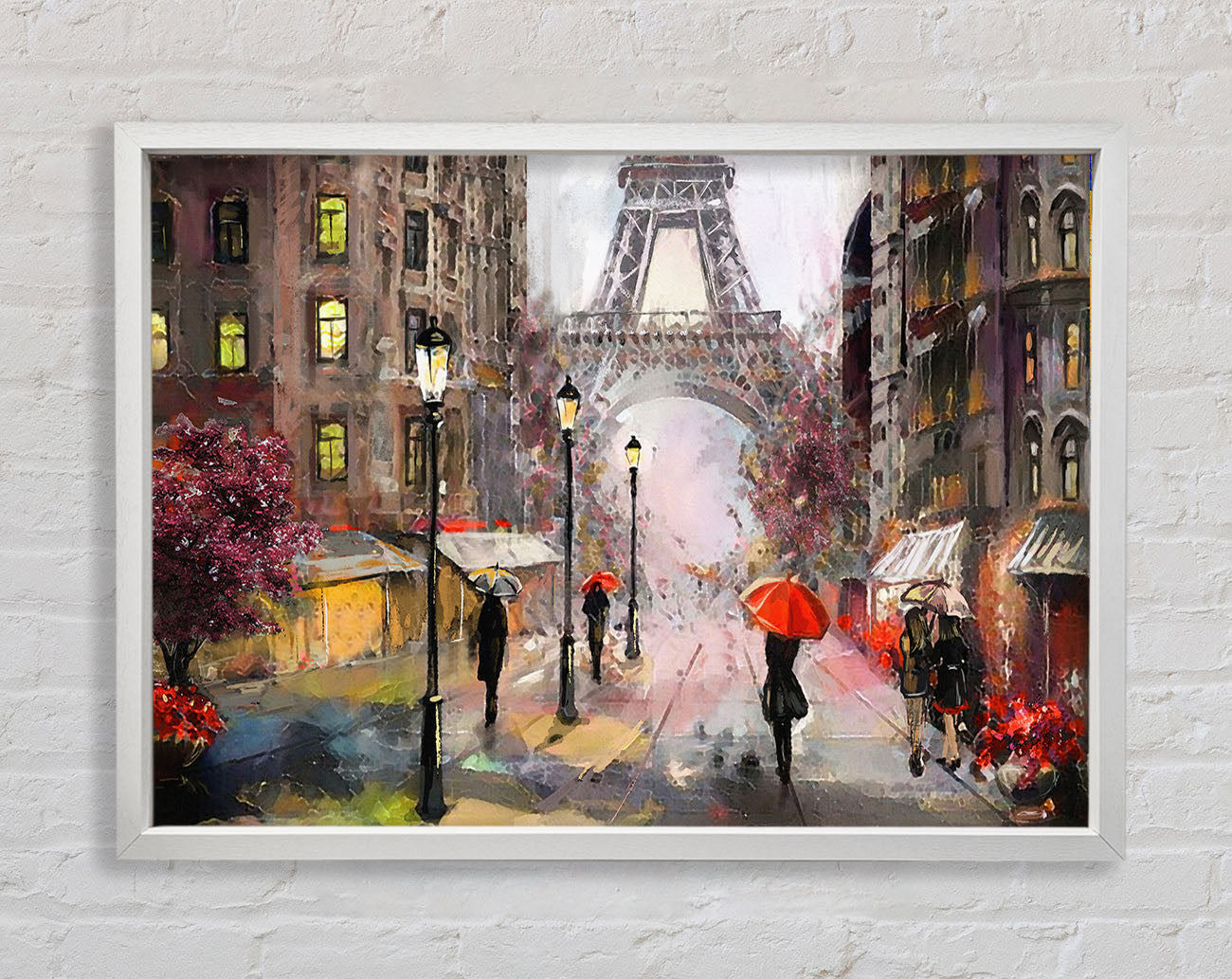 Eiffel Tower At Dusk Framed Print