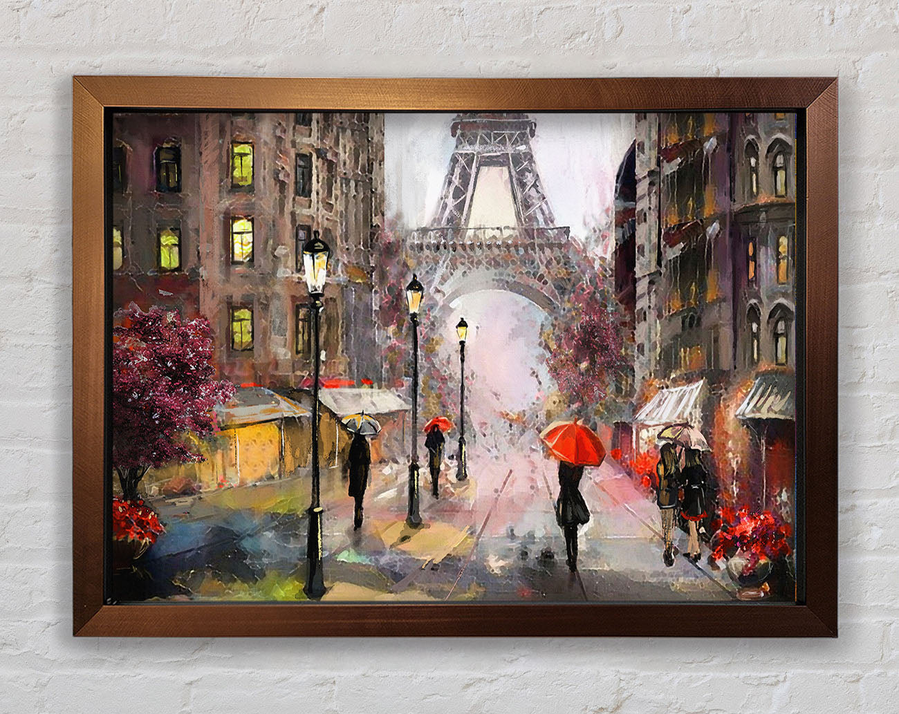 Eiffel Tower At Dusk Framed Print