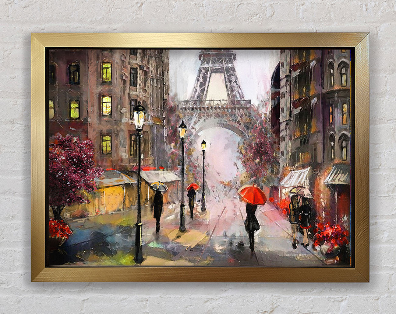 Eiffel Tower At Dusk Framed Print