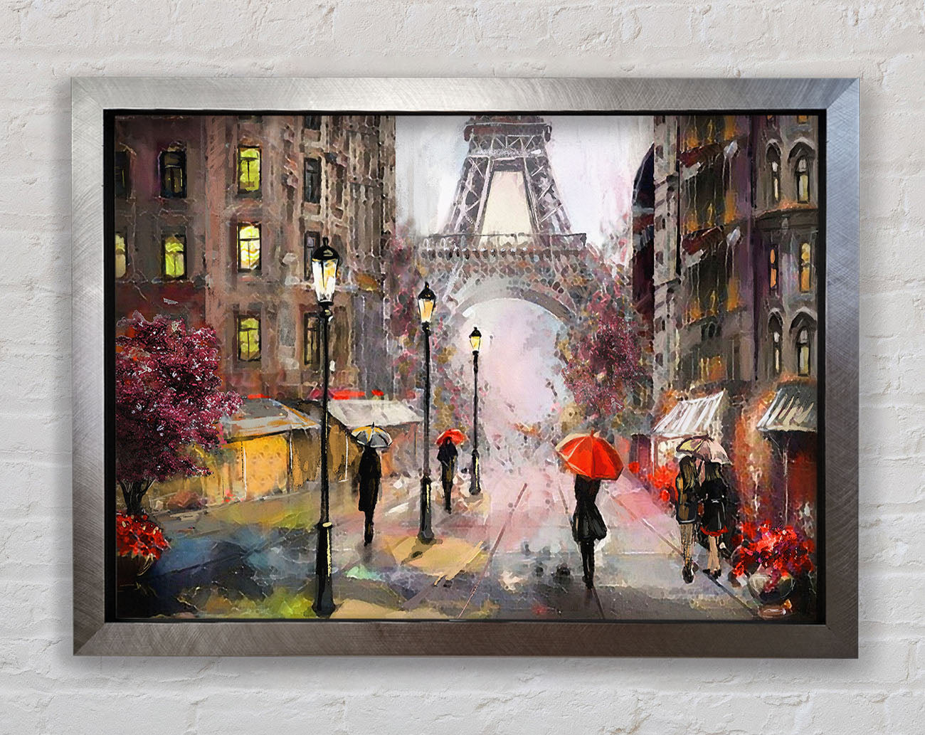 Eiffel Tower At Dusk Framed Print