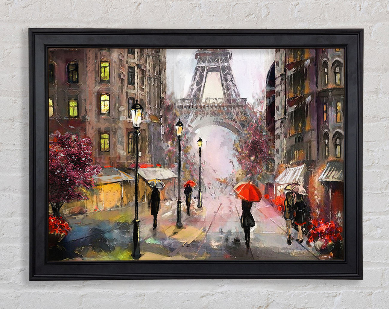 Eiffel Tower At Dusk Framed Print