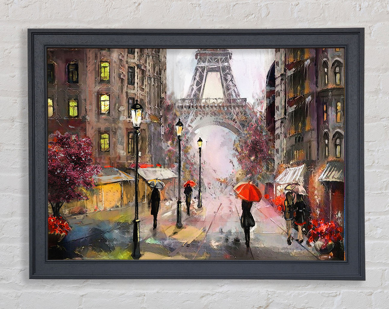 Eiffel Tower At Dusk Framed Print