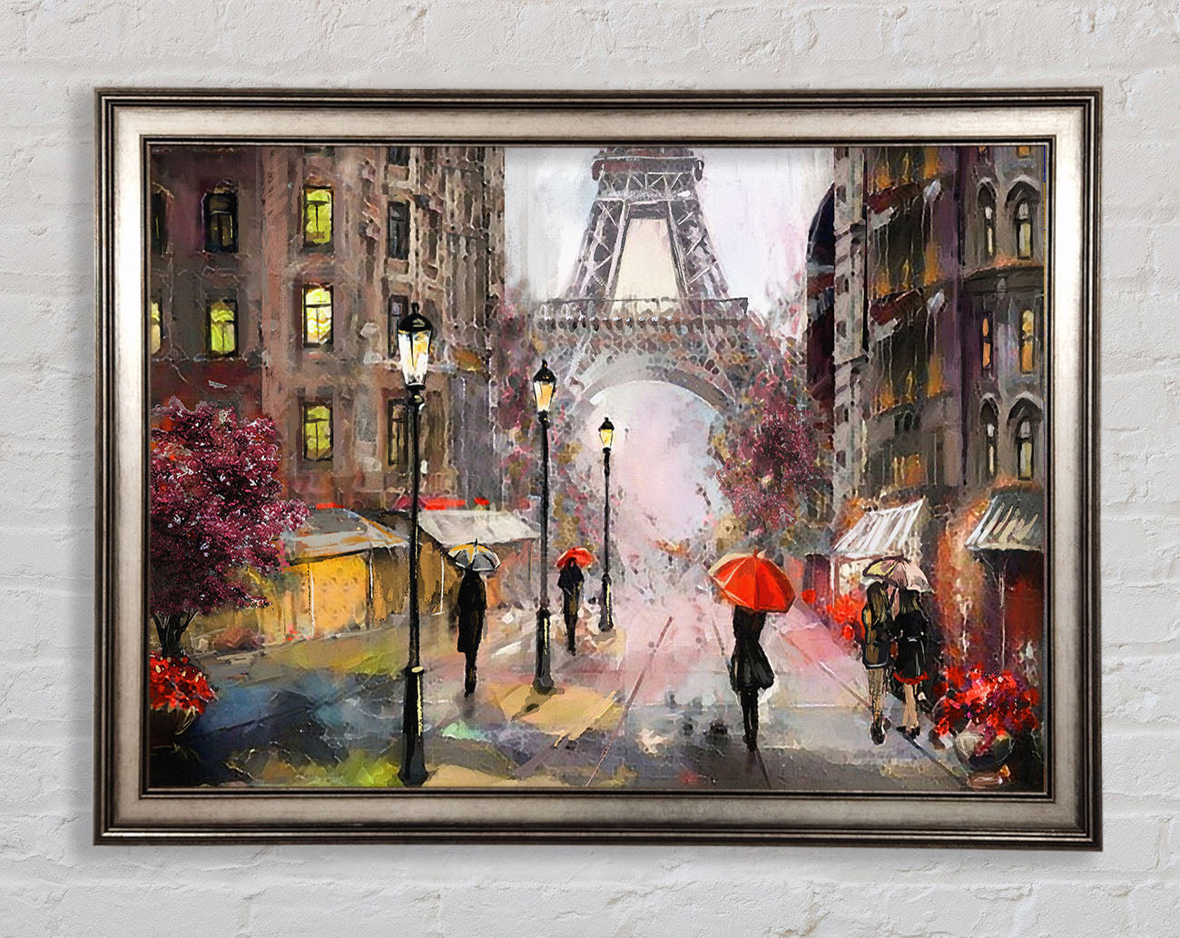 Eiffel Tower At Dusk Framed Print