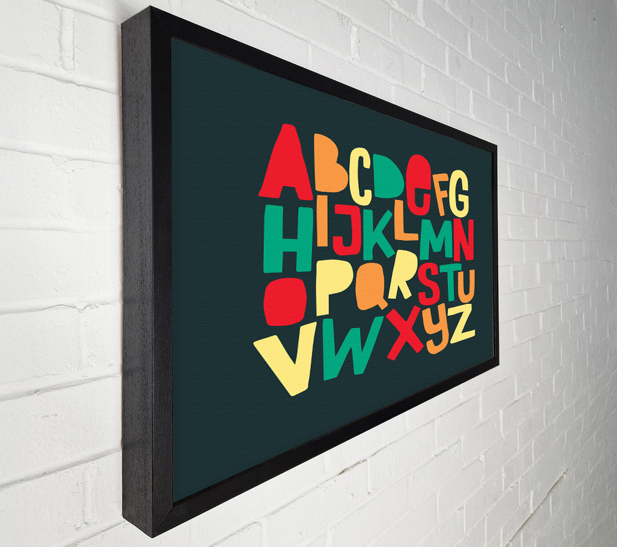 The Alphabet Modern Canvas Wall Art